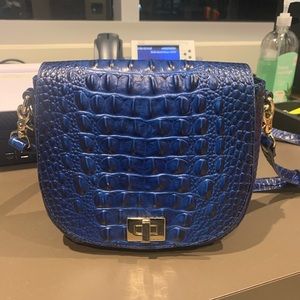 Blue Brahmin turn lock bag